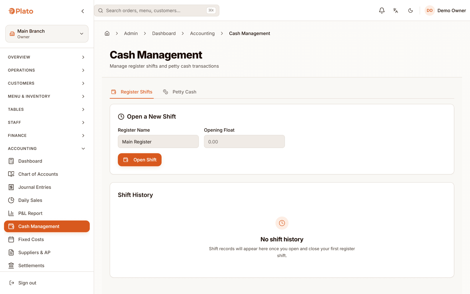 Cash management