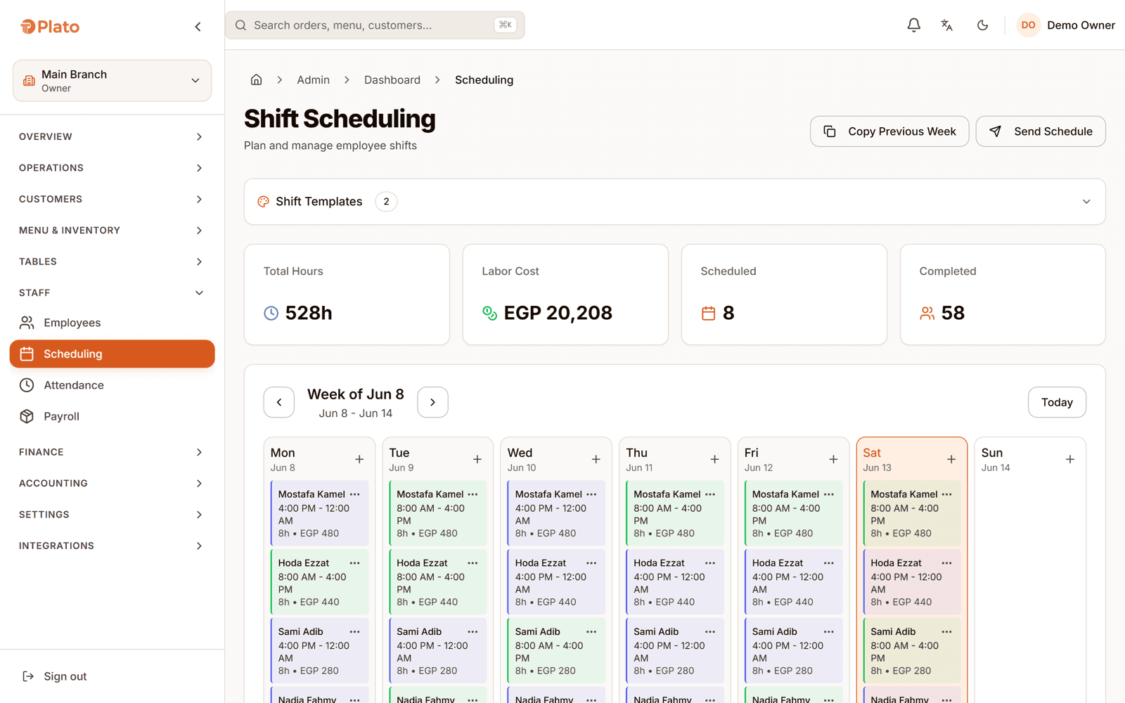 Scheduling